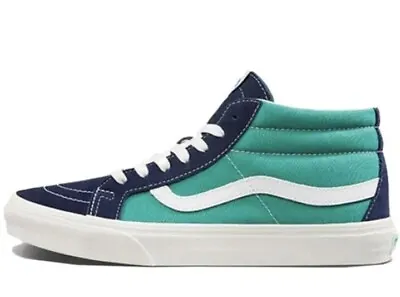 VANS Sk8 Hi Twilight Skate Shoes Sneakers Men 5 Women 6.5 Blue Aqua High Top • $23.19