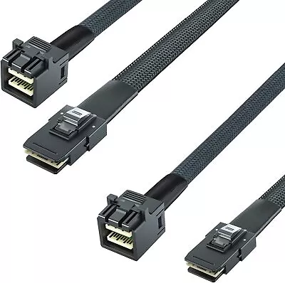 2 Packs 6G Internal Mini SAS Cable HD SFF-8643 To SFF-8087 SAS 2.1 RoHS 0.5~1M • $20.89