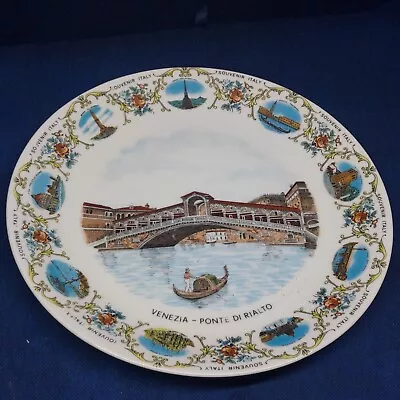 Vintage Collectible Plate Venezia Ponte Di Rialto - Italy EUC  • $9.99
