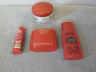 Vintage Opium Set ~YSL  ParfumePerfume SoapFoaming Bath &Dusting Powder • $299.99