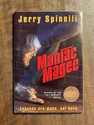 A Trophy Book.: Maniac Magee By Jerry Spinelli (1992 Trade Paperback) • $3.95