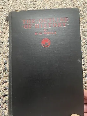 Antique Book The Outline Of History In One Volume H G Wells Hardback 1929 • $9.99
