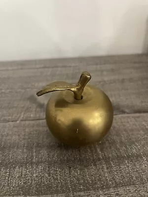 Vintage Solid Brass Apple Bell Teacher Or Dinner Bell • $8