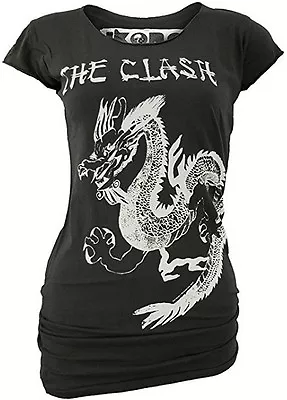 £27.32 • Buy Rare Amplified Ikons The Clash Dragon Rock Star Long Top Tunic T-Shirt G. XS