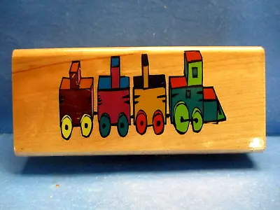 Toy Train Canadian Maple Collection Rubber Stamp Wood Mtd • $4.50