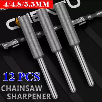 2/6/12x Diamond Chainsaw Sharpener Burr Grinder Chain Saw Drill Bits For Dremel • $10.47