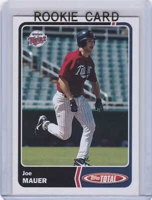 JOE MAUER ROOKIE CARD Minnesota Twins Baseball TOPPS TOTAL RC MLB HOFer! • $1.07