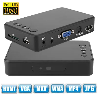 £41.57 • Buy Mini 4K HD 1080P MKV  Media Player Center USB AV TV AVI Hard Disk Player
