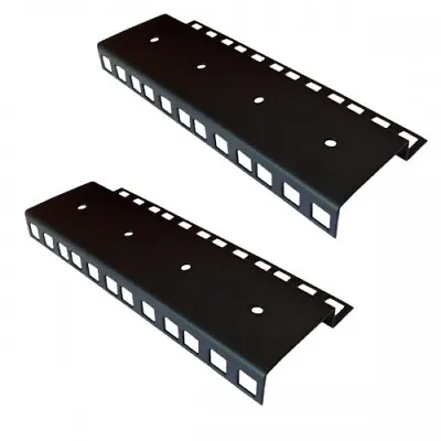 Pair Of 4u - 19  Rackmount Rails Heavy Duty Steel With Nuts Bolts & Washers • £8.50