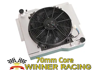 70mm Core Radiator For MG MGB GT V8 1973-1976 With Shroud +14  160W Fan • £319