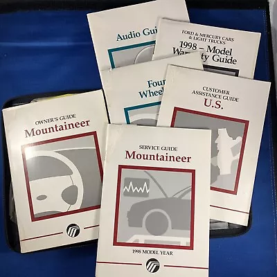 1998 Mercury Mountaineer Owners Manual Book  Set + Case Oem • $17.50