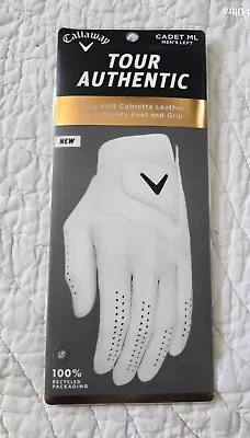 Callaway Tour Authentic Ultra Soft Leather Golf Glove Men's Left SZ/M/L NEW • $10.95