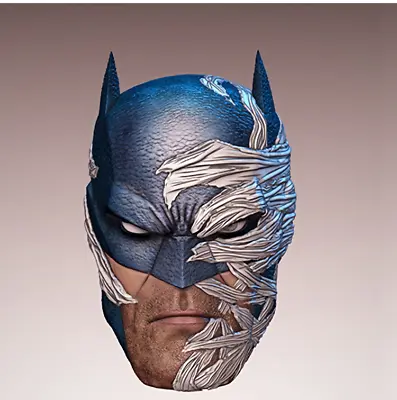Batman DC Hush Version C 1:18 Scale Custom Unpainted Head 3.75  Figure • $6.90
