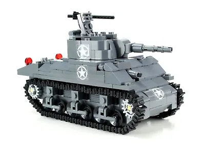 M4 Sherman US Army World War 2 Tank Custom Set Made With Real LEGO® Bricks • $137.20