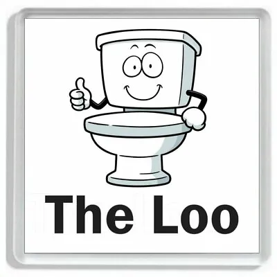  THE LOO  SMILING LOO Novelty Acrylic Toilet Door Sign  • £3.75