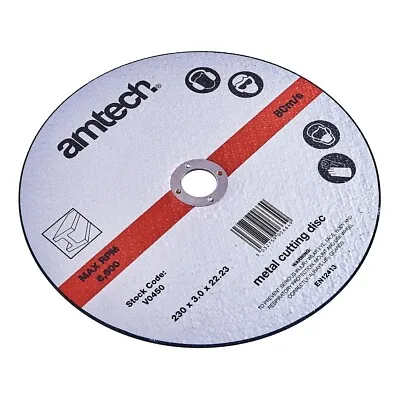 230mm Metal Cutting Disc 9   3mm Thin Aluminium Oxide Angle Grinder Cut Large UK • £3.39