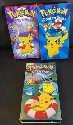 Vhs Pokemon: Seaside Pikachu Fighting Tournament I Choose You! Pikachu! Tested • $16.99