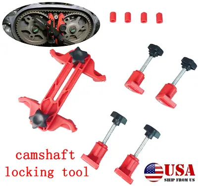 Auto Dual Cam Clamp Camshaft Engine Timing Locking Tool Sprocket Gear Fixed Kit • $17.38