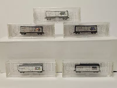 5 MTL Micro-Trains Z Scale State Car MAINEINDIANA NEVADA  KENTUCKY & ALABAMA  • $60