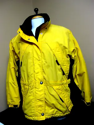 PACIFIC TRAIL Yellow Snowboard Ski Parka Coat Jacket With Hood Women's Large • $23.95