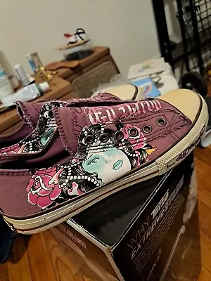 Vintage Ed Hardy Sneakers Size 6 US Style 19FLR129W.  • $22.50