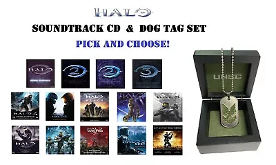 HALO Original Game Soundtrack CD With HALO Infinite Dog Tag Set - Pick & Choose! • $24.87