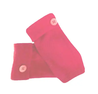 Fingerless Gloves Red 100% Cashmere S - M Small - Medium Mittens Arm Warmer Cuff • $28.49