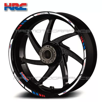 Motorcycle Wheel Decals For Honda 12 Rim Stickers Laminated Set Cbr 1000rr 600rr • £27.48