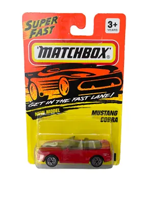Matchbox 1994 #371 Mustang Cobra 1:64 Get In The Fast Lane New • $3.49