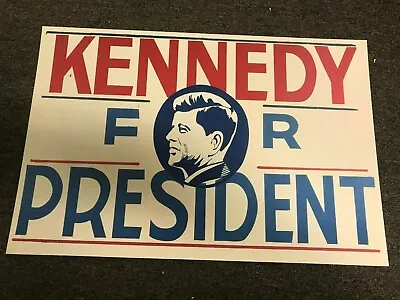 $8.99 • Buy John F. Kennedy JFK Kennedy For President Campaign Poster Sign