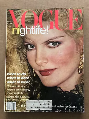 Vintage VOGUE Magazine November 1977 COVERGIRL Rene Russo • $29.99