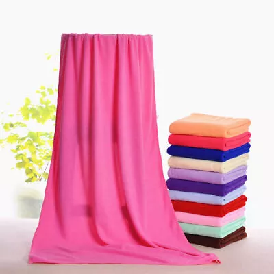 Extra Large Microfibre Lightweight Beach Towel Quick Dry Travel Towel Bath Sheet • $8.54