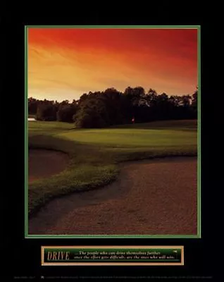 INSPIRATIONAL ART PRINT Drive Golf Motivational • $6.39