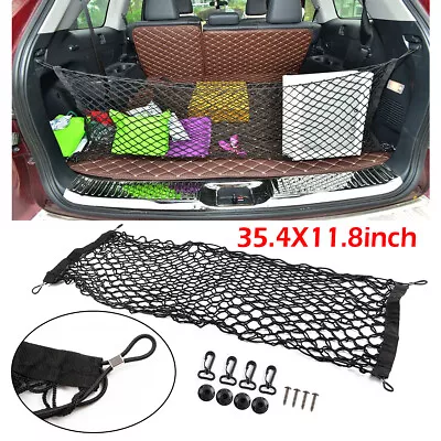 Car Rear Trunk Floor Style Cargo Net Elastic Mesh Storage Fixed Organizer Web US • $5.90