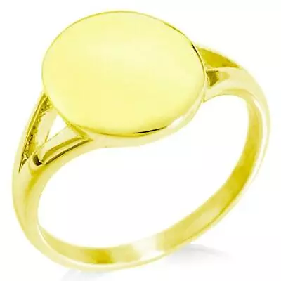 Stainless Steel Oval Top Polished Statement Classic Signet Ring FREE ENGRAVE • $16.30