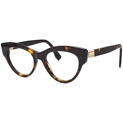 FENDI FF 0273 086 Dark Havana Brown Eyeglasses Optical Frame 49-18-140 • $99.99