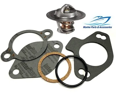 140° Thermostat Kit & Brass Sleeve For Mercruiser V6 V8 4.3 5.0 5.7 7.4 807252Q4 • $26.50