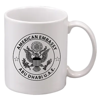 US American Embassy DOS Dept Of State White 11 Oz Mugs - All Embassies Available • $19.99