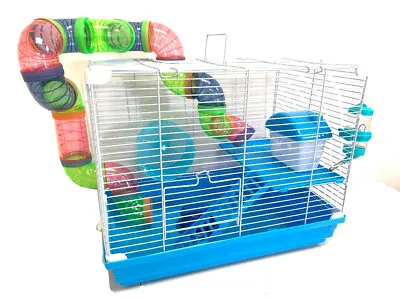 2-Levels Hamster Habitat House Home Rodent Gerbil Mouse Mice Rats Animal Cage  • $24.26