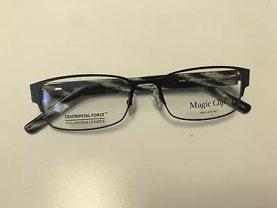 Magic Clip Halfrimless Eyeglasses M387 52-17-140 Polished Brown UP19 Nice G1 • $12.15