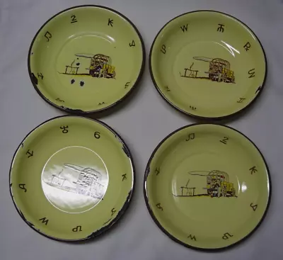 4 Monterrey Western Ware 7  Bowls Enamelware Well Worn • $49.95