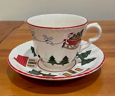 Mason's Christmas Village Cup And Saucer Set Made In England • $12