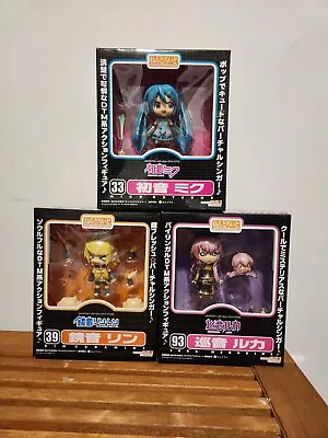 Hatsune Miku-33 Kagamine Rin-39 & Megurine Luka-93 Nendoroid Figure Bundle • $169.95