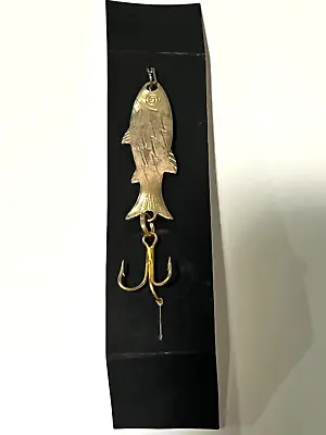 Vintage Atlantic Inc. Gold Fish Wobbler Spoon Fishing Lure Original Card Unused • $9.99
