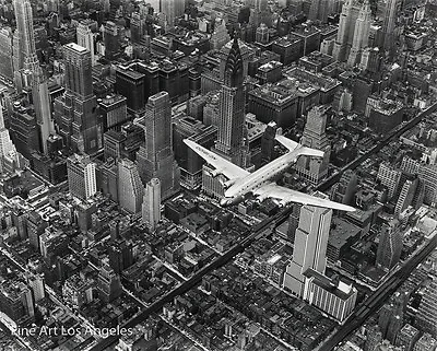 Margaret Bourke-White Photo  DC-4 Over Manhattan  1939 11x17  • $45