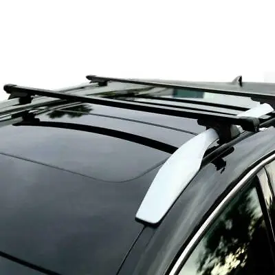 $50.24 • Buy (Set Of 2) 48  Universal SUV Roof Top Rail Rack Cross Bars Luggage Carrier
