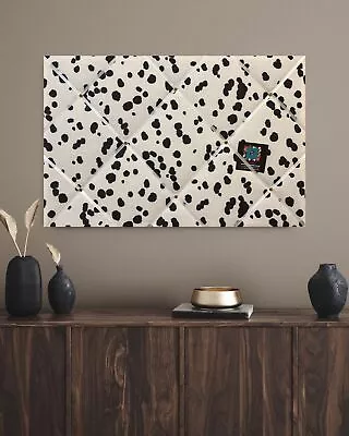 SpottyAnimal Dalmatian Print Handcrafted Fabric Notice Pin Bulletin Memory Board • £63