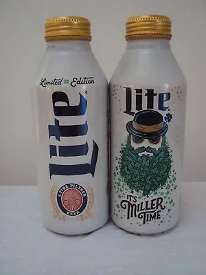 MILLER'S LITE Limited Edition ST. PATRICK'S DAY 2018 Aluminum 16 Oz. Beer Bottle • $5.98