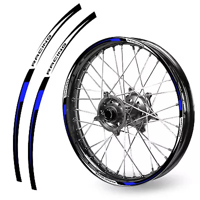 Blue RUSH02B Rim 21  18  Wheel Decals Tape For BETA 500 RS 15 16 • $39.85