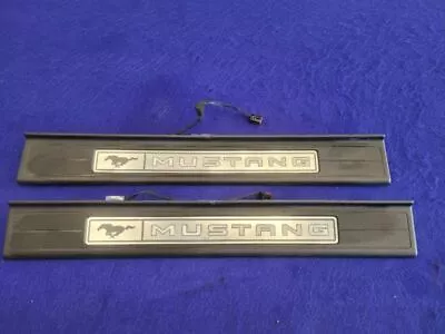 2015-2021 Ford Mustang GT S550 Pair Door Sill Plates Scuff Lighted Panel 2321 • $74.99